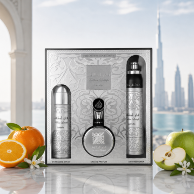 Lattafa Fakhar 100ml EDP 3 Piece Gift Set