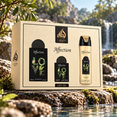Lattafa Pride Affection Gift Set – 100ml EDP, 20ml EDP & 200ml Spray