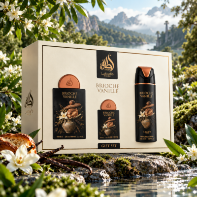 Lattafa Pride Brioche Vanille Gift Set – 100ml EDP & 200ml Spray