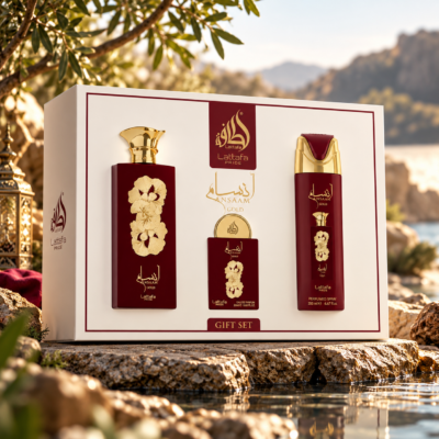 Lattafa Pride Ansaam Gold Gift Set – 100ml EDP & 200ml Spray